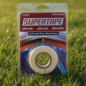 Supertape Hair System Tape Roll 3/4" x 3m – Extra Wide Strong Hold Wig Tape UK